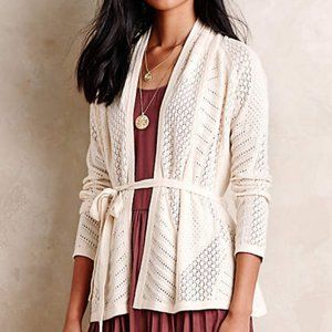 NWT Rosie Neira Anthropologie Ivory Cardigan S
